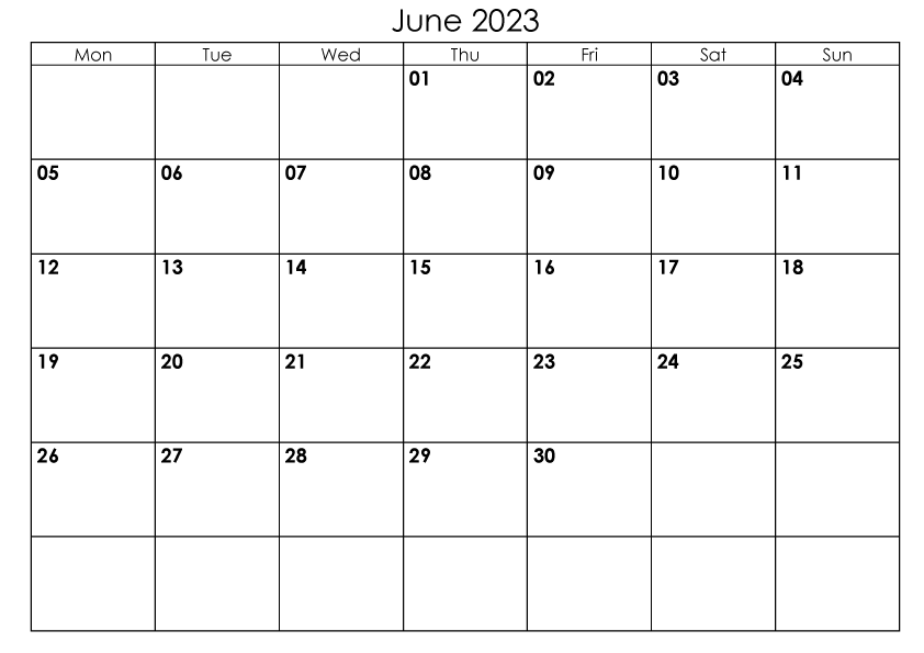 2023 June – A4 Landscape